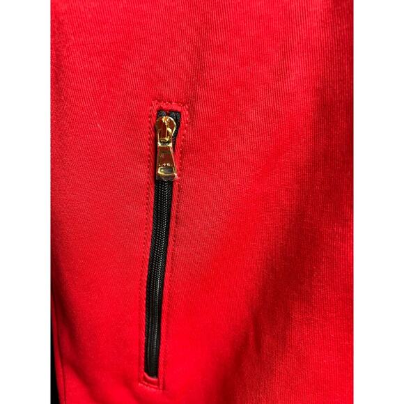 Lauren Active Ralph Lauren Red Black Track Jacket Medium - Picture 7 of 11